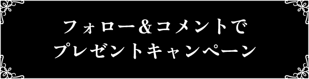フォロー&コメントでプレゼントキャンペーン